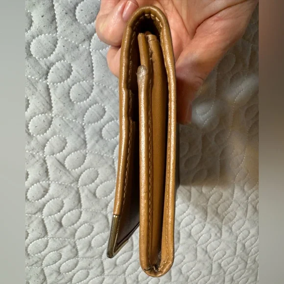 Celine Large Macadam Brown/Tan Envelope Leather Continental Wallet - Picture 4 of 16